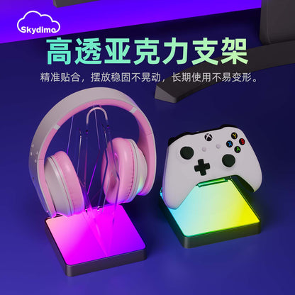 Skydimo MIX RGB Gaming Headset & Controller Stand with Ambient Lighting