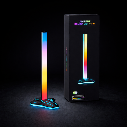 Skydimo F204 Screen-Sync RGB Desktop Light Pillars, Audio-Reactive Ambient Lighting for PC Gaming Setups